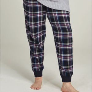 Ellos Pajama Bottoms Plaid Flannel Sleep
Pants Navy Purple Plaid 14/16 Cotton